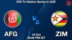 AFG vs ZIM 2nd Match Picture