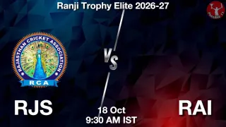 RJS vs RAI - Ranji Trophy