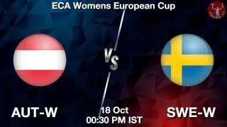 AUT-W vs SWE-W - ECA Womens