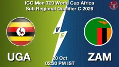 UGA vs ZAM 1st T20 Picture