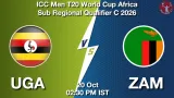 UGA vs ZAM Dream11 Prediction, Preview & Updates - <small>Tue, 20 Oct 02:30 PM IST</small>
