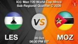 LES vs MOZ Dream11 Prediction, Preview & Updates - <small>Tue, 20 Oct 06:30 PM IST</small>