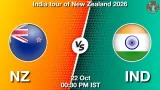 NZ vs IND Dream11 Prediction, Preview & Updates - <small>Thu, 22 Oct 12:30 PM IST</small>