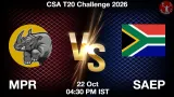 MPR vs SAEP Dream11 Prediction - <small>Thu, 22 Oct 04:30 PM IST</small>