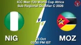 NIG vs MOZ Dream11 Prediction, Preview & Updates - <small>Fri, 23 Oct 02:30 PM IST</small>