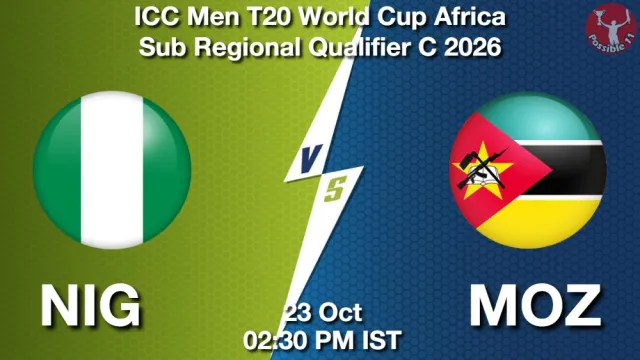 NIG vs MOZ ड्रीम11 भविष्यवाणी, फैंटेसी क्रिकेट टीम - 23 अक्टूबर 2026