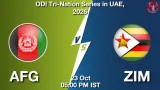 AFG vs ZIM Dream11 Prediction, Preview & Updates - <small>Fri, 23 Oct 05:00 PM IST</small>