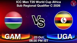 GAM vs UGA - ICC Men