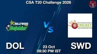 DOL vs SWD - CSA T20