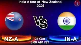 NZ-A vs IN-A Dream11 Prediction - <small>Sat, 24 Oct 03:00 AM IST</small>