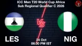 LES vs NIG Dream11 Prediction, Preview & Updates - <small>Sat, 24 Oct 06:30 PM IST</small>