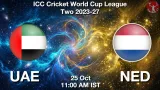UAE vs NED Dream11 Prediction, Preview & Updates - <small>Sun, 25 Oct 11:00 AM IST</small>