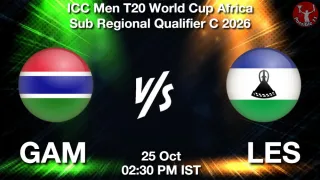 GAM vs LES - ICC Men