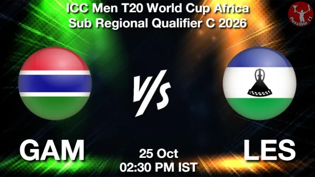 GAM vs LES Match Previews and Cricket Tips