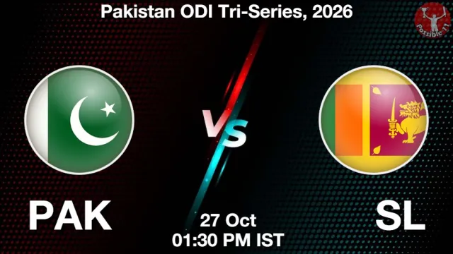 PAK vs SL ड्रीम11 भविष्यवाणी, फैंटेसी क्रिकेट टीम - 27 अक्टूबर 2026