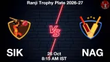 SIK vs NAG Dream11 Prediction, Preview & Updates - <small>Mon, 26 Oct 08:15 AM IST</small>