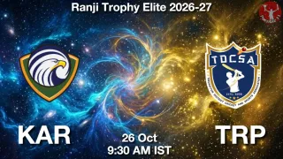 KAR vs TRP KAR vs TRP - Ranji Trophy
