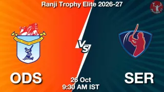 ODS vs SER ODS vs SER - Ranji Trophy