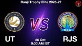 UT vs RJS Dream11 Prediction, Preview & Updates - <small>Mon, 26 Oct 09:30 AM IST</small>