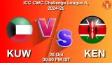 KUW vs KEN Dream11 Prediction, Preview & Updates - <small>Wed, 28 Oct 12:00 PM IST</small>