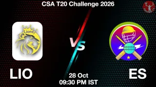 LIO vs ES LIO vs ES - CSA T20
