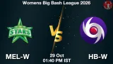 MEL-W vs HB-W Dream11 Prediction - <small>Thu, 29 Oct 01:40 PM IST</small>