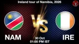 NAM vs IRE Dream11 Prediction, Preview & Updates - <small>Fri, 30 Oct 01:00 PM IST</small>