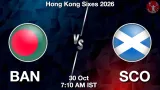 BAN vs SCO Dream11 Prediction, Preview & Updates - <small>Fri, 30 Oct 07:10 AM IST</small>