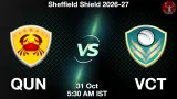 QUN vs VCT Dream11 Prediction, Preview & Updates - <small>Sat, 31 Oct 05:30 AM IST</small>