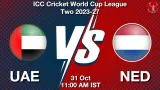 UAE vs NED Dream11 Prediction, Preview & Updates - <small>Sat, 31 Oct 11:00 AM IST</small>