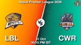 LBL vs CWR Dream11 Prediction, Preview & Updates - <small>Sat, 31 Oct 12:15 PM IST</small>