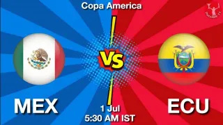 MEX vs ECU Matcch Previews