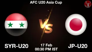SYR-U20 vs JP-U20 Matcch Previews