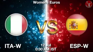 ITA-W vs ESP-W Matcch Previews