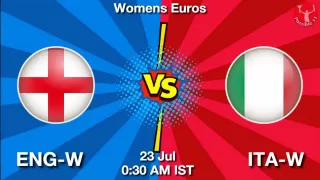 ENG-W vs ITA-W Matcch Previews