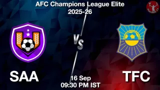 SAA vs TFC Matcch Previews