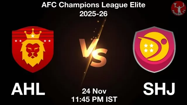 AHL vs SHJ ड्रीम11 भविष्यवाणी, फैंटेसी क्रिकेट टीम - 24 नवंबर 2025
