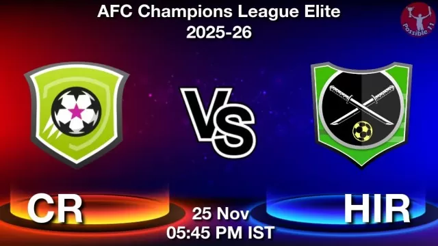 CR vs HIR ड्रीम11 भविष्यवाणी, फैंटेसी क्रिकेट टीम - 25 नवंबर 2025