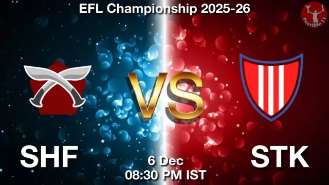 SHF vs STK ड्रीम11 भविष्यवाणी, फैंटेसी क्रिकेट टीम - 06 दिसंबर 2025