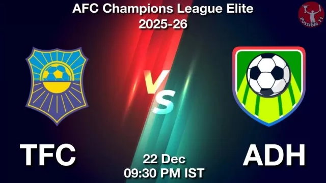 TFC vs ADH ड्रीम11 भविष्यवाणी, फैंटेसी क्रिकेट टीम - 22 दिसंबर 2025