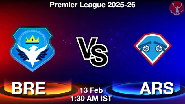 BRE vs ARS ड्रीम11 भविष्यवाणी, फैंटेसी क्रिकेट टीम - 13 फ़रवरी 2026