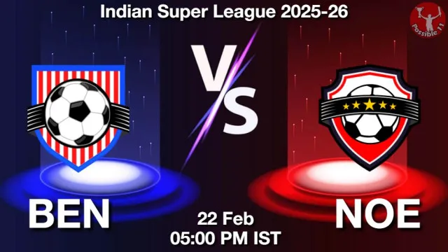 BEN vs NOE ड्रीम11 भविष्यवाणी, फैंटेसी क्रिकेट टीम - 22 फ़रवरी 2026