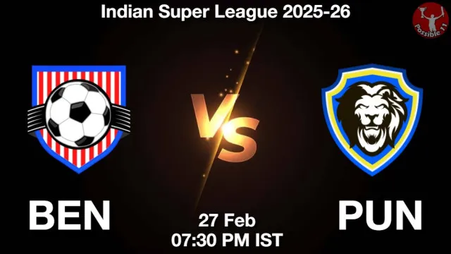 BEN vs PUN ड्रीम11 भविष्यवाणी, फैंटेसी क्रिकेट टीम - 27 फ़रवरी 2026