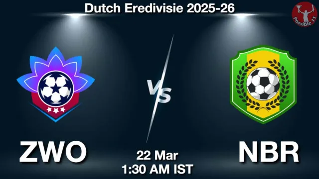 ZWO vs NBR ड्रीम11 भविष्यवाणी, फैंटेसी क्रिकेट टीम - 22 मार्च 2026