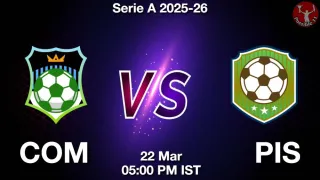 COM vs PIS Matcch Previews