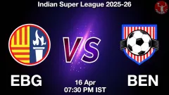 EBG vs BEN Match Result