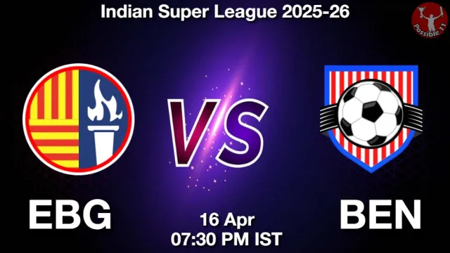 EBG vs BEN ड्रीम11 भविष्यवाणी, फैंटेसी क्रिकेट टीम - 16 अप्रैल 2026