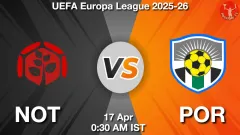 NOT vs POR Match Result