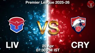 LIV vs CRY Dream11 Prediction