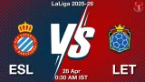 ESL vs LET Dream11 Prediction, Preview & Updates - <small>Tue, 28 Apr 12:30 AM IST</small>